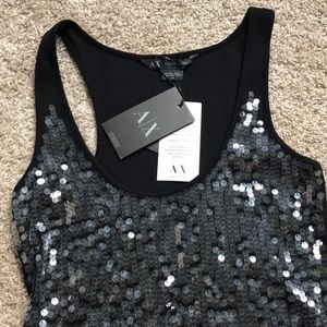 Armani Exchange Black Tank
